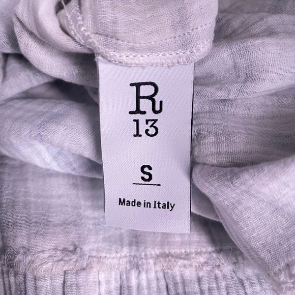 R13 Plaid Tiered Shredded Relaxed Midi Dress Size S - Picture 3 of 14